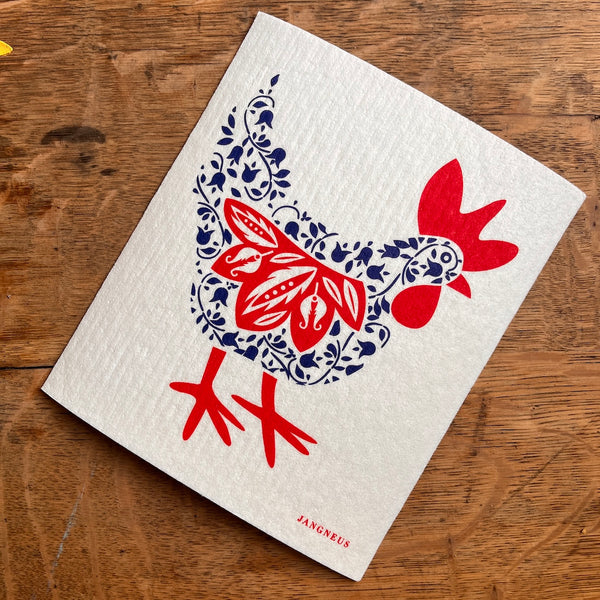 Fox & Hens | Swedish Dishcloth