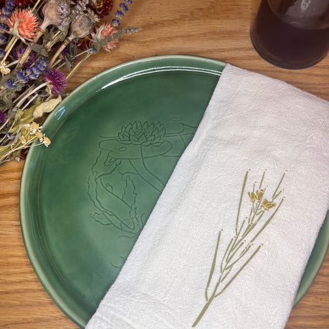 Jewelweed + Hairy Bittercress Cloth Napkin | Single