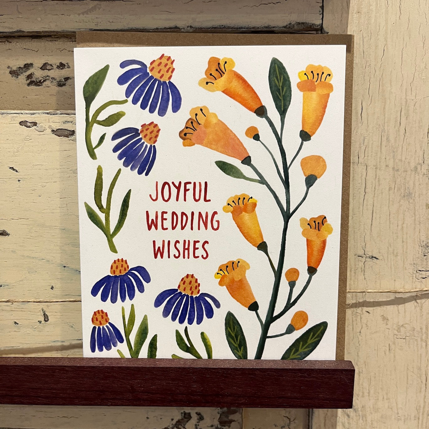 Joyful Wedding Wishes | Single Card