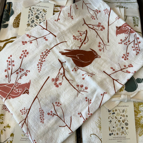 Birds + Berries Kitchen Towel