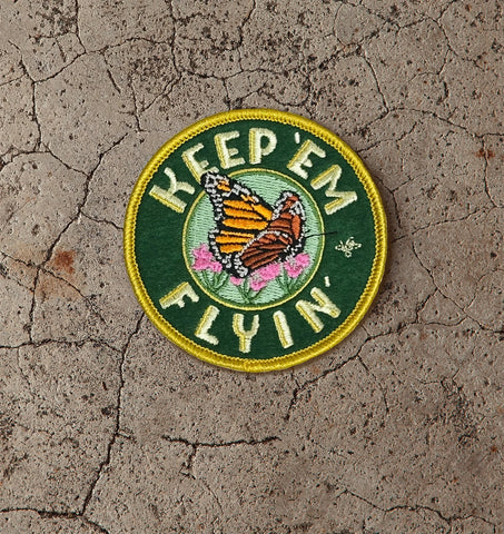 Keep 'Em Flyin' Patch | Embroidered Felt Badge