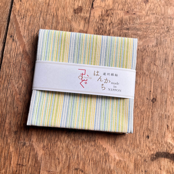 Tsumugu (Japanese Cotton) Handkerchiefs - Striped