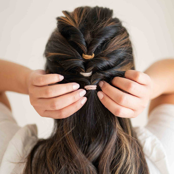 Plastic-free Mondo Round Hair Ties - 4 Pack