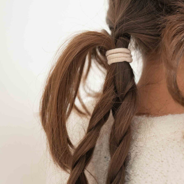 Plastic-free Mondo Round Hair Ties - 4 Pack