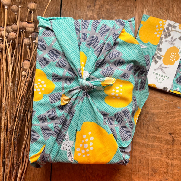 Hummingbird Green Furoshiki - Large