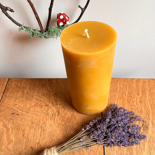 Pillar Beeswax Candle | 3" x 5.75"
