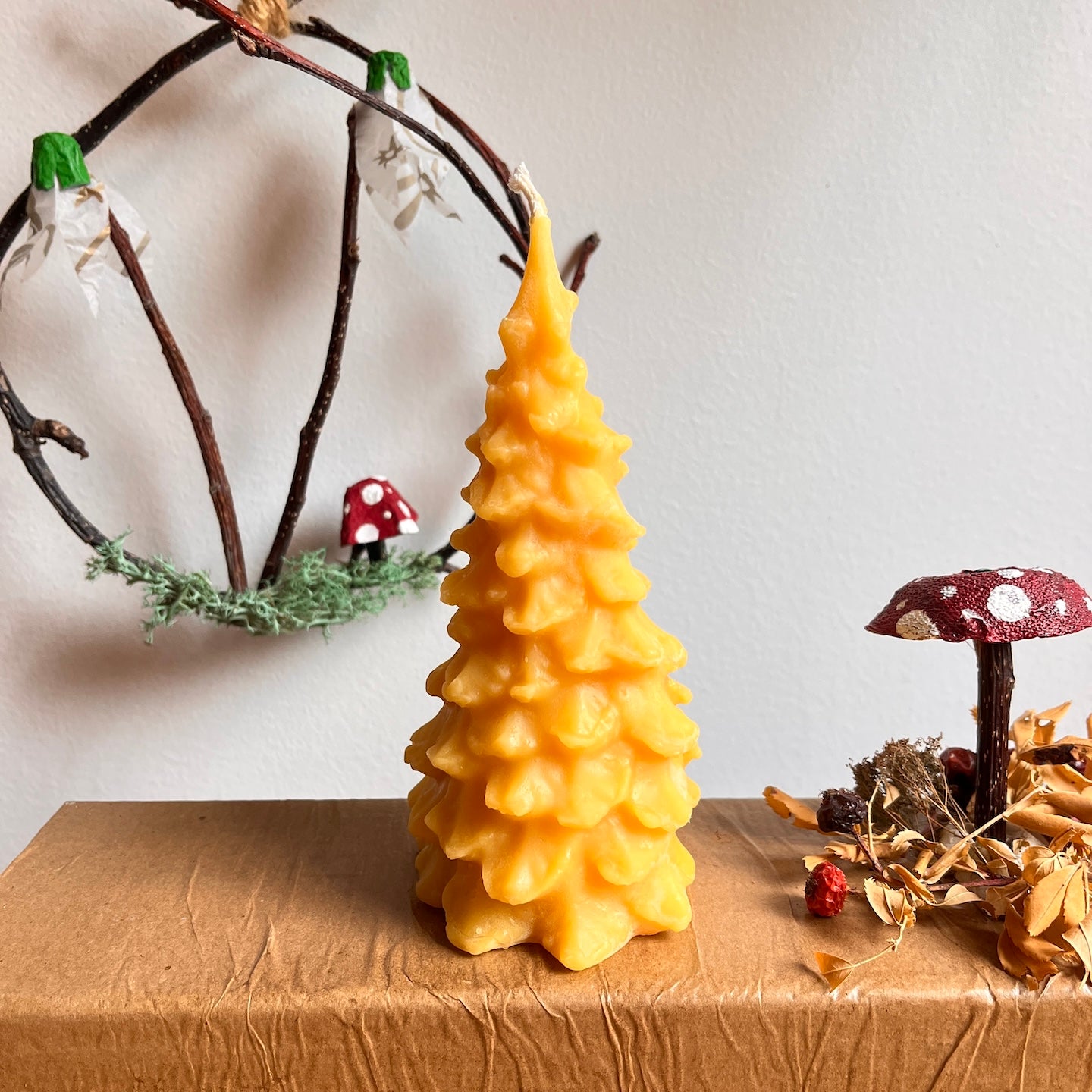 Pine Tree Beeswax Candles