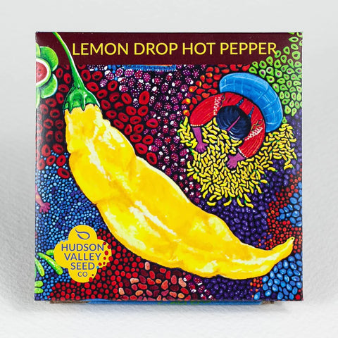 Lemon Drop Hot Pepper Art Pack Seeds