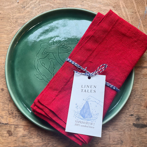 Lava Falls Linen Napkins | Set of 2