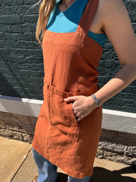 Linen Pinafore Apron