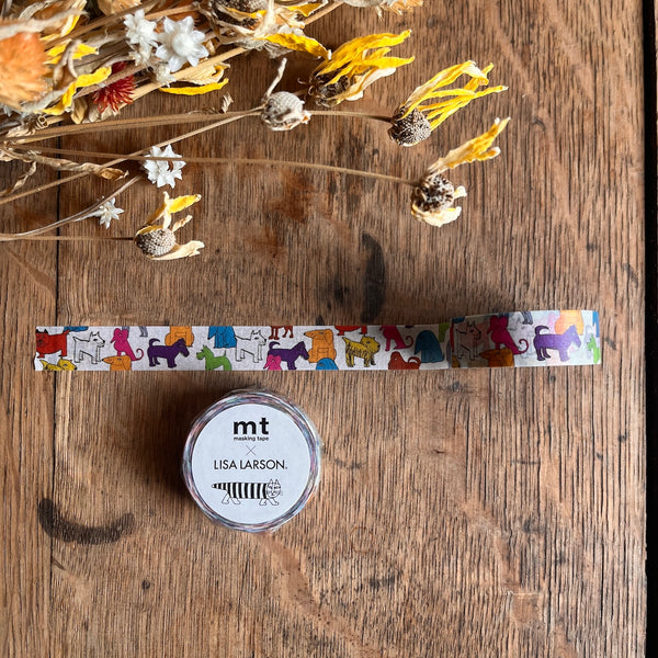 Lisa Larson Colorful Dog MT Washi Tape