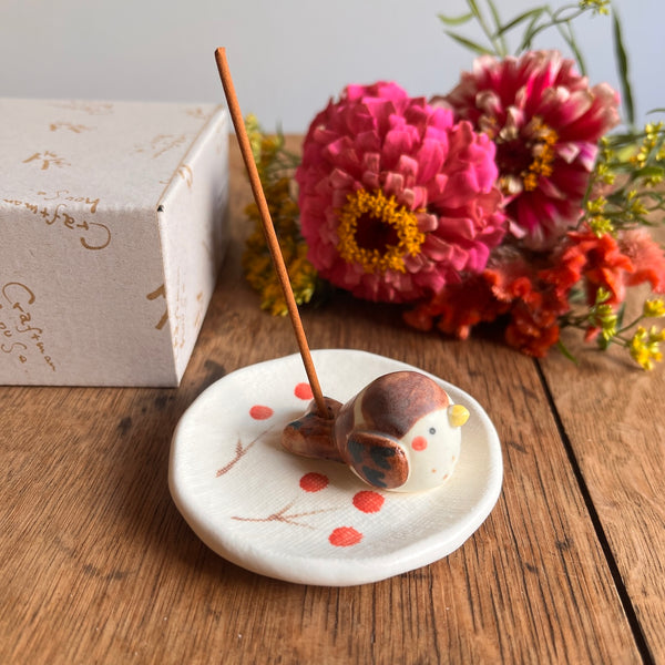 Fukuraira Sparrow Incense Holder