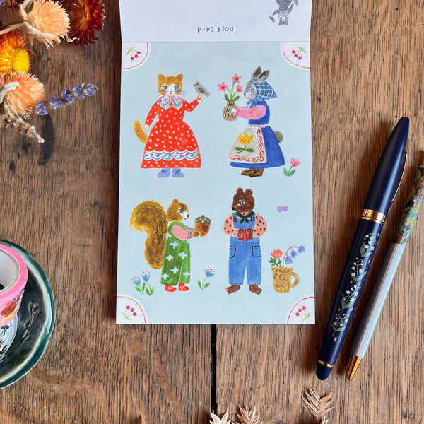 Aiko Fukawa | Little Fluffy Friends Post Card Set