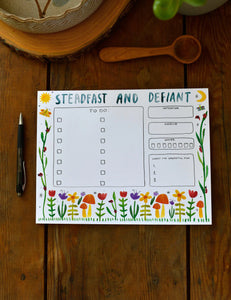 Steadfast and Defiant To-do List Planner Pad