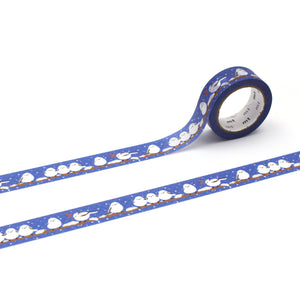 Winter Long-tailed Tit Bird EX Series | MT Washi Tape