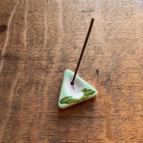 Lotus Porcelain Incense Holder