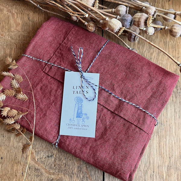 Linen Crossback Apron