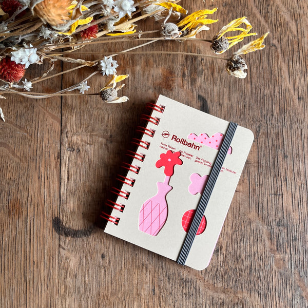 Marta A - Flowers Rollbahn Mini Spiral Notebook