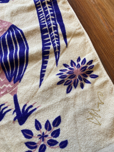 Pheasant Couple Tenugui Imabari Towel