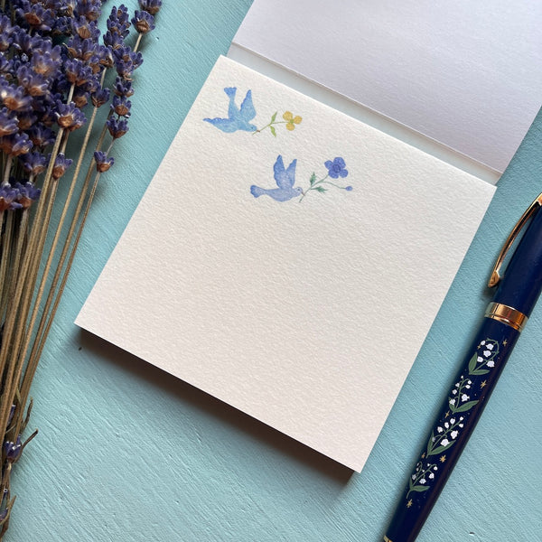 Michikusa | Blue Bird Memo Pad