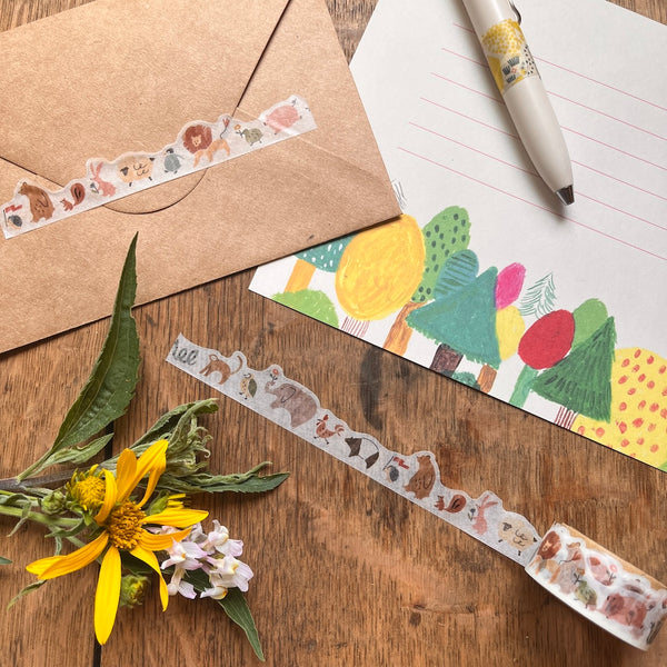 Mind Wave Die Cut Washi Tape - Cozy Animal