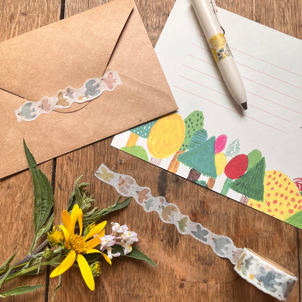 Mind Wave Die Cut Washi Tape - Bird Hokkori