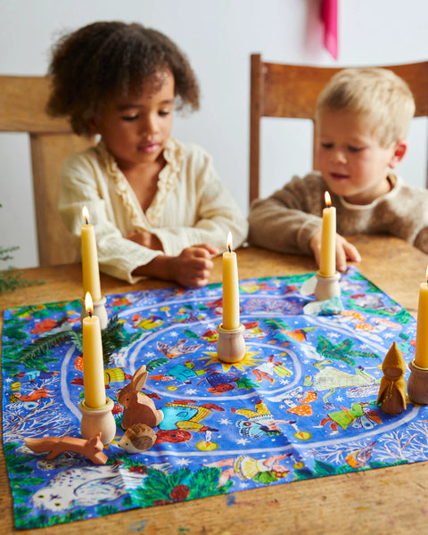 Mini Advent Playsilk | Illustrated by Phoebe Wahl