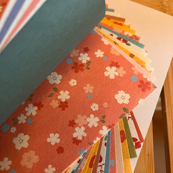 Flower Komon Chiyogami Origami Pack