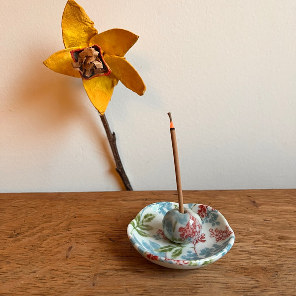 Mixed Flower Incense Holder