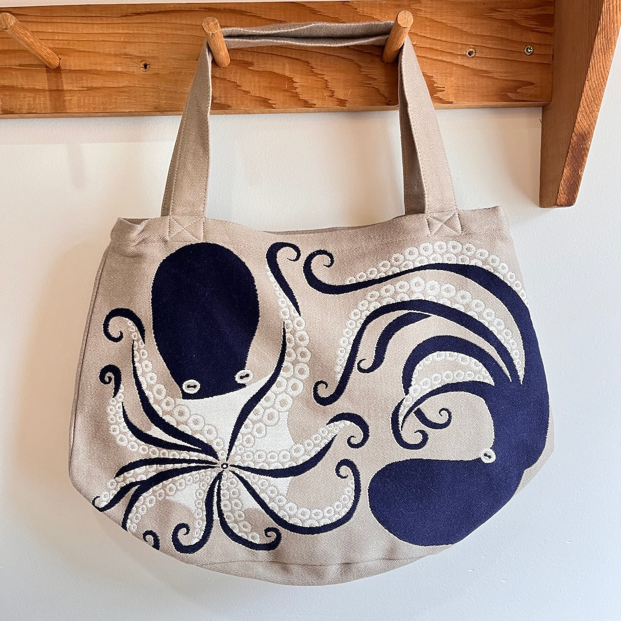 Morita Miw Octopus Totebag | Beige – Pink Moon Goods