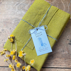 Linen Crossback Apron