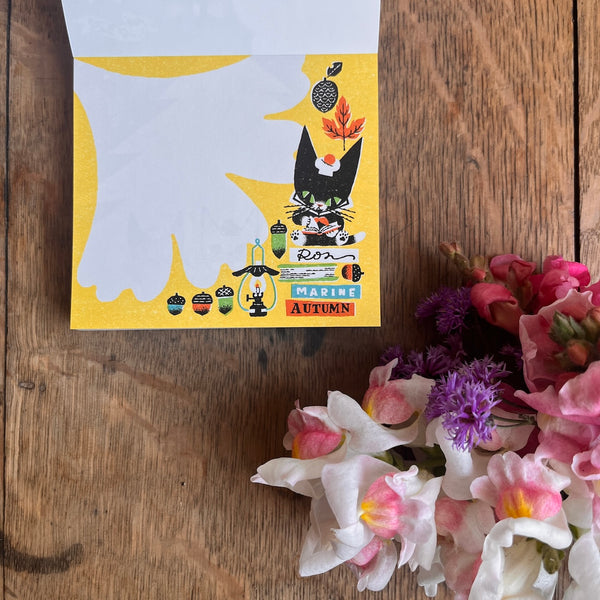 Kuroneko Design Block Memo Pad - My Little Teo