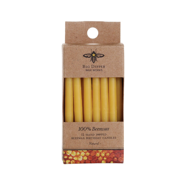 Hand Dipped Beeswax Birthday Candles