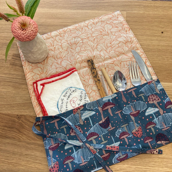 Midnight Bloom Cutlery Wrap