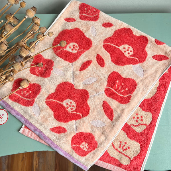 New! Tsubaki in Red | Imabari Towel