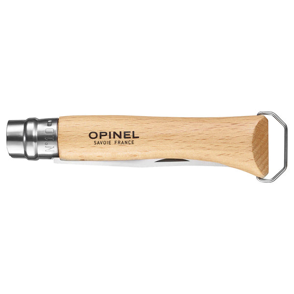 No. 10 Corkscrew Stainless Steel Folding Knife with Bottle Opener