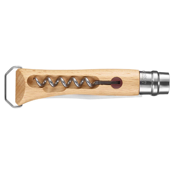 No. 10 Corkscrew Stainless Steel Folding Knife with Bottle Opener