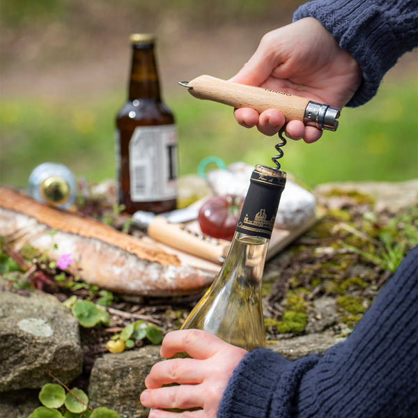 No. 10 Corkscrew Stainless Steel Folding Knife with Bottle Opener