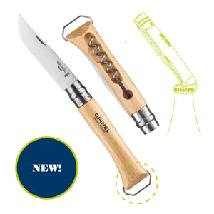 No. 10 Corkscrew Stainless Steel Folding Knife with Bottle Opener