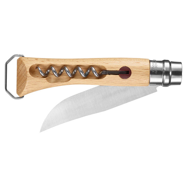 No. 10 Corkscrew Stainless Steel Folding Knife with Bottle Opener
