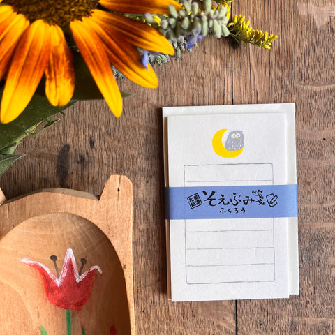 Owl & Moon | Mini Letter Writing Set