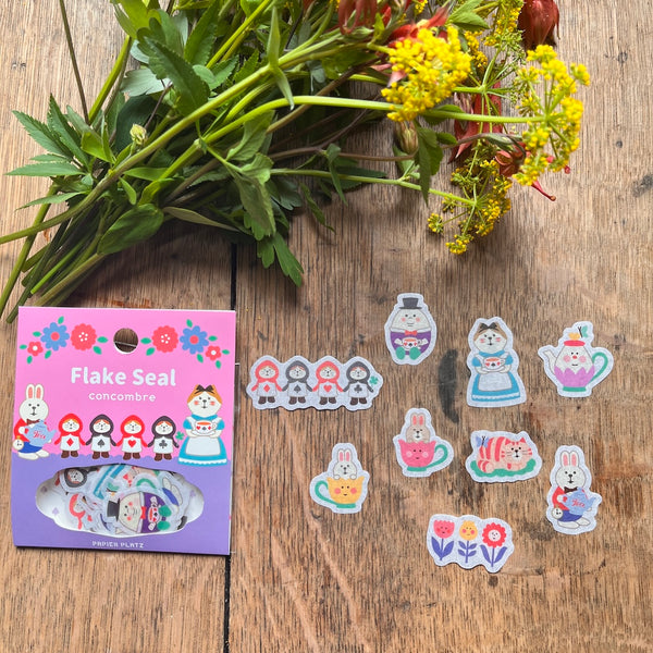Alice in the Land of Flowers Flake Seals