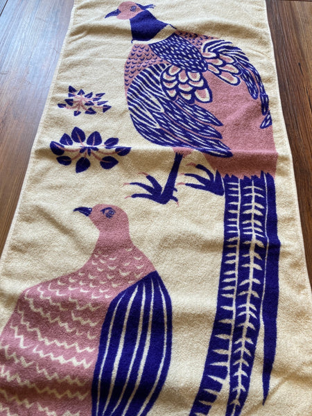 Pheasant Couple Tenugui Imabari Towel