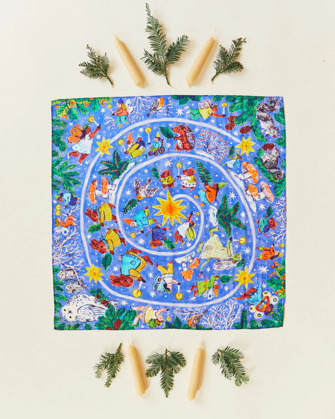 Mini Advent Playsilk | Illustrated by Phoebe Wahl