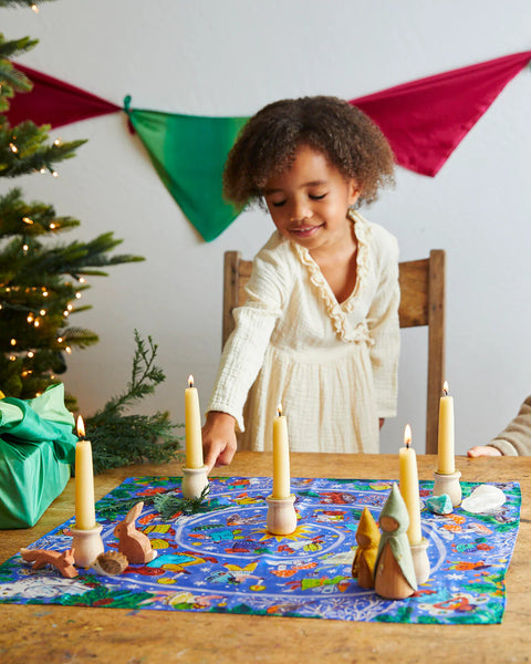 Mini Advent Playsilk | Illustrated by Phoebe Wahl