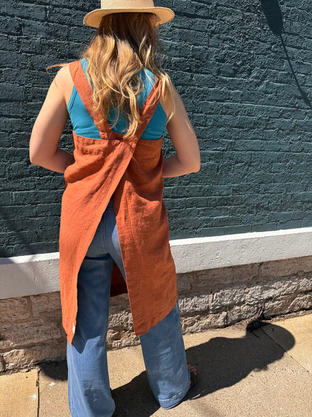 Linen Pinafore Apron