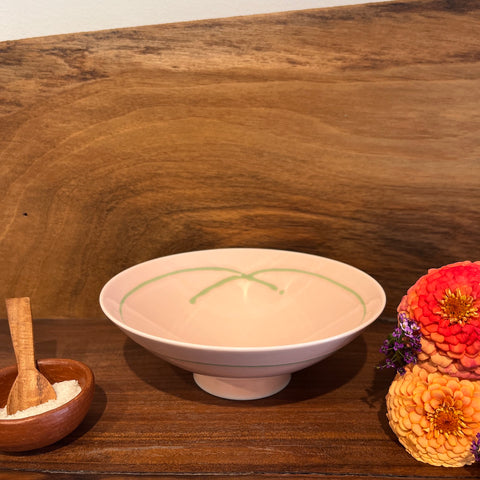 Pink & Green | Hakusan Toki Hasami Ware Rice Bowl