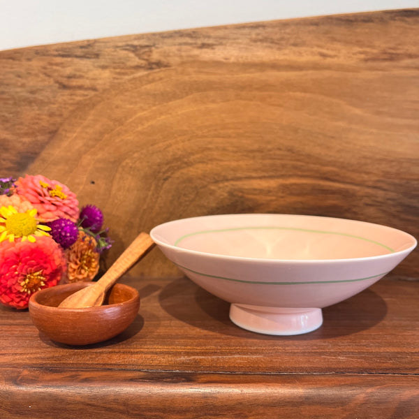 Pink & Green | Hakusan Toki Hasami Ware Rice Bowl