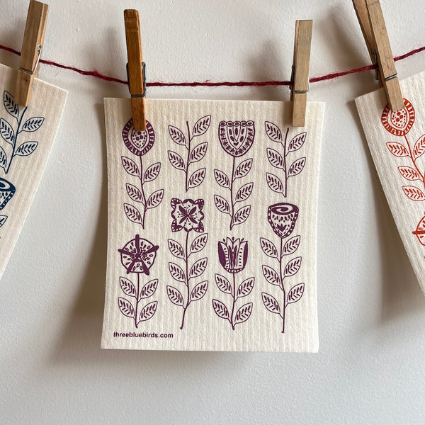 Garden Flowers  Collection | Swedish Dishcloth