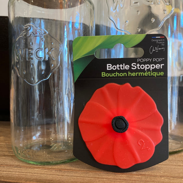 Poppy Pop Silicone Bottle Stopper